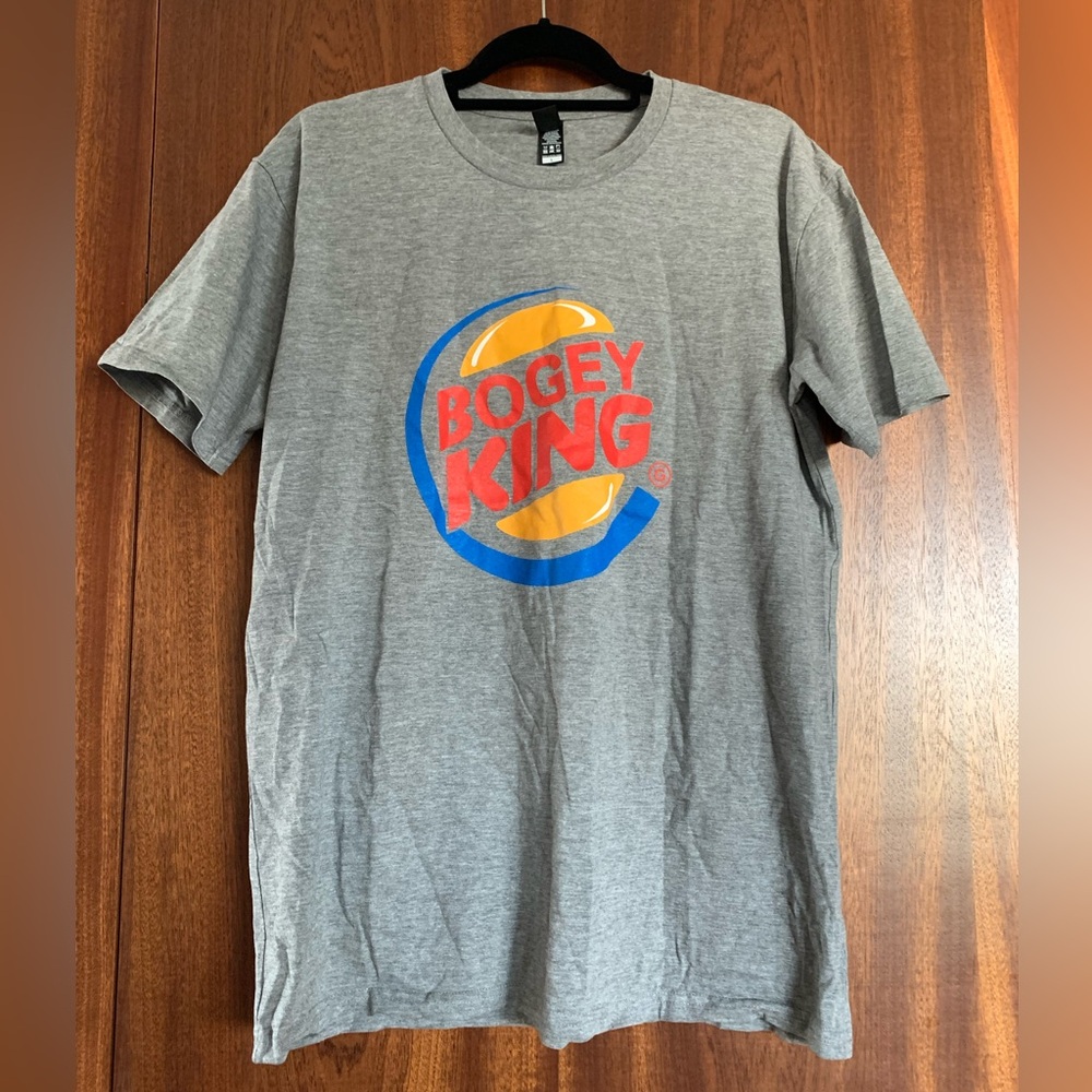 Golf Gods Bogey King Gray Tshirt L